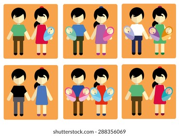Family Vector Set