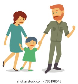 89 Military father daughter Stock Illustrations, Images & Vectors ...