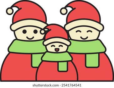 Family is a warm place in the cold on Christmas Eve. Together in laughter, love and warmth, we walk through these Christmas days.