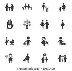 family web icons for user interface design