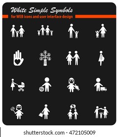 family web icons for user interface design