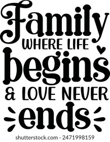 Family Where Life Begins and Love Never Ends