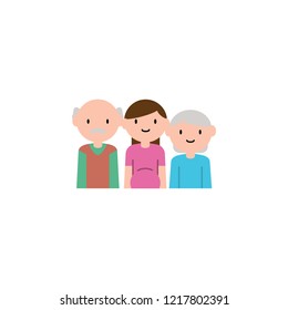 family, woman cartoon icon. Element of family cartoon icon for mobile concept and web apps. Detailed family, woman icon can be used for web and mobile