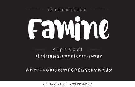 Police de famille Signature manuscrite Brush Type de police Police lettrage manuscrit