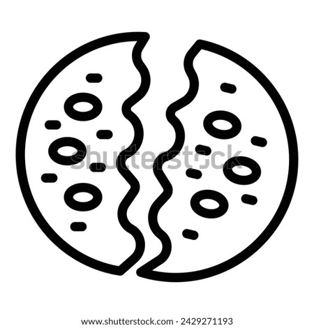 Famine outbreak icon outline vector. Food crisis collapse. Agricultural downtown disaster