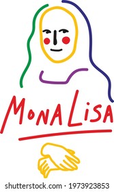 The Famous Artwork Paintng Mona Lisa