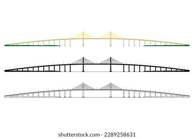 Famoso puente en Natal, Brasil