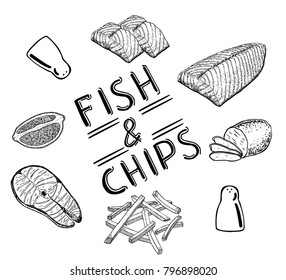 Famous british fast-food - fish and chips