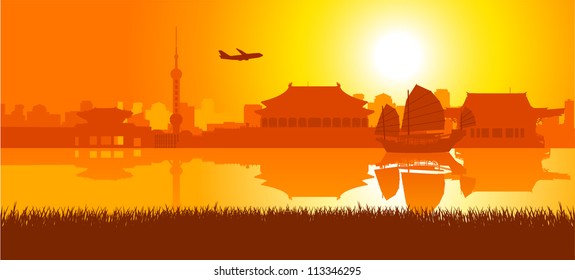 Famous buildings and monuments in East Asia