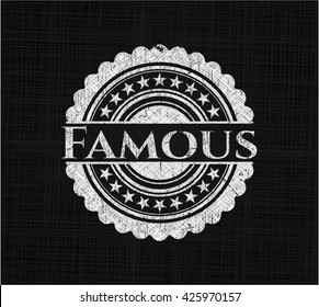 Famous chalkboard emblem