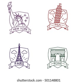 Famous city emblem