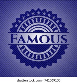 Famous denim background