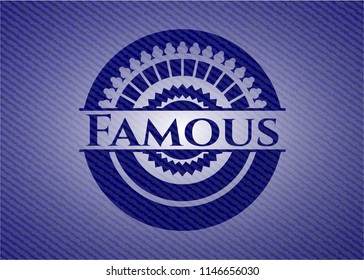 Famous with denim texture