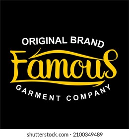 FAMOUS DESIGN URBAN CLOTHING VINTAGE FOR T SHIRT