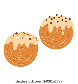 famous dessert named cromboloni illustration