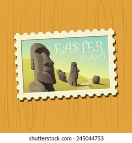 Famous destination stamps - Easter Island