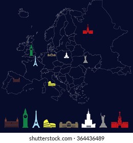 famous historical buildings in Europe