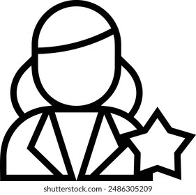 famous icon. Thin linear style design isolated on white background