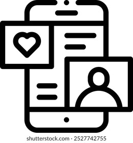 famous icon. Thin Linear Style Design Isolated On White Background