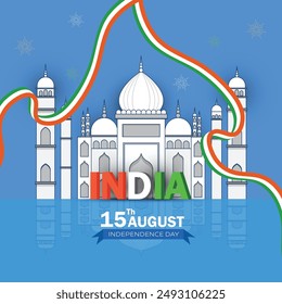 Famous Indian monument and Landmark for Happy Independence Day of India for Happy Independence Day of India