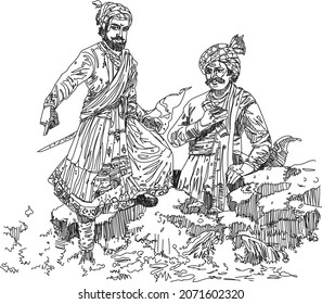 Famous Indian Personality Warrior Maharaj Sivaji Raje Bhonsale.