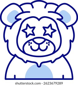 Diseño de icono de Vector de línea famoso