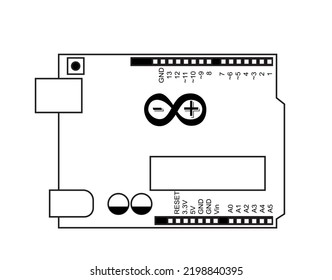 Famous Microcontroller Board Black And White Suitable For Question