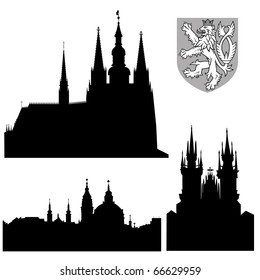 Famous monuments of Prague
