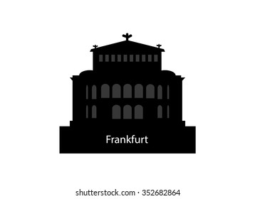 famous Opera house in Frankfurt, the Alte Oper, Germany