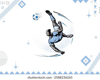 Famous soccer player Kids sports wallpaper overhead kick soccer player