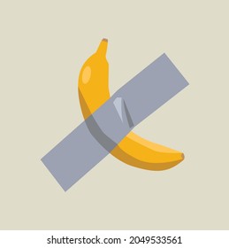 famous taped banana vector big size