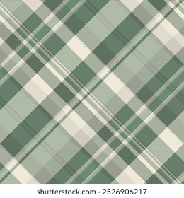 Famous textile tartan texture, 20s background pattern plaid. Oilcloth check seamless vector fabric in pastel and light colors palette.