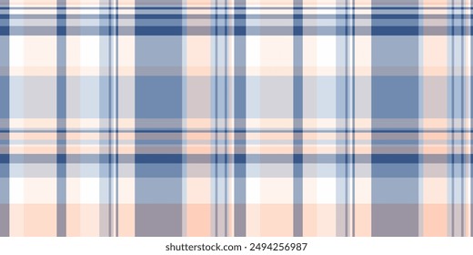 Famous texture textile fabric, new plaid background seamless. Shape tartan check pattern vector in pastel and light colors palette.