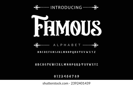 Famous Vintage tattoo font. Font for the tattoo studio logos, alcohol branding, and many others in retro style.