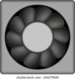 fan abstract vector illustration isolated eps 10 / fan