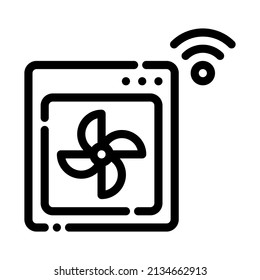 fan air conditioner cooler internet of things iot smarthome icon