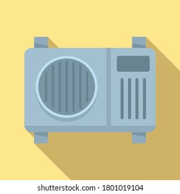 Fan air conditioner icon. Flat illustration of fan air conditioner vector icon for web design