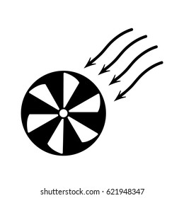 Fan air propeller icon.
