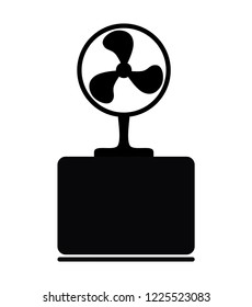 fan appliance silhouette icon