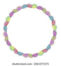 fan art drawn round frame