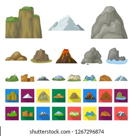 Fan and Attributes cartoon,flat icons in set collection for design. Sports Fan vector symbol stock web illustration.