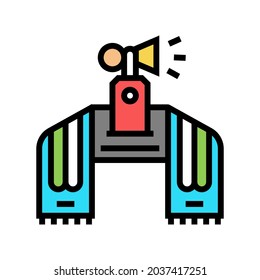 fan attributes color icon vector. fan attributes sign. isolated symbol illustration