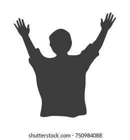 Fan Background. Black vector illustration on white background.