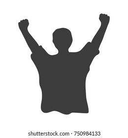 Fan Background. Black vector illustration on white background.