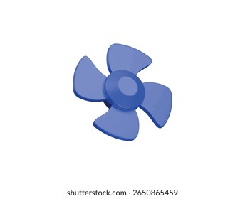 fan blade icon 3d illustration render