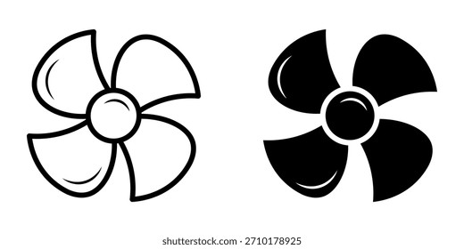 fan blade icon vector icon
