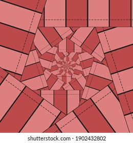 Abstraktes Design eines Lüfterstrahls