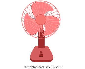Fan blades of a fan.