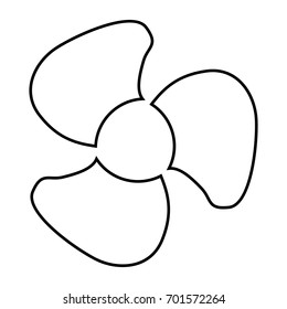 Fan blades icon .