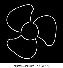 Fan blades icon .